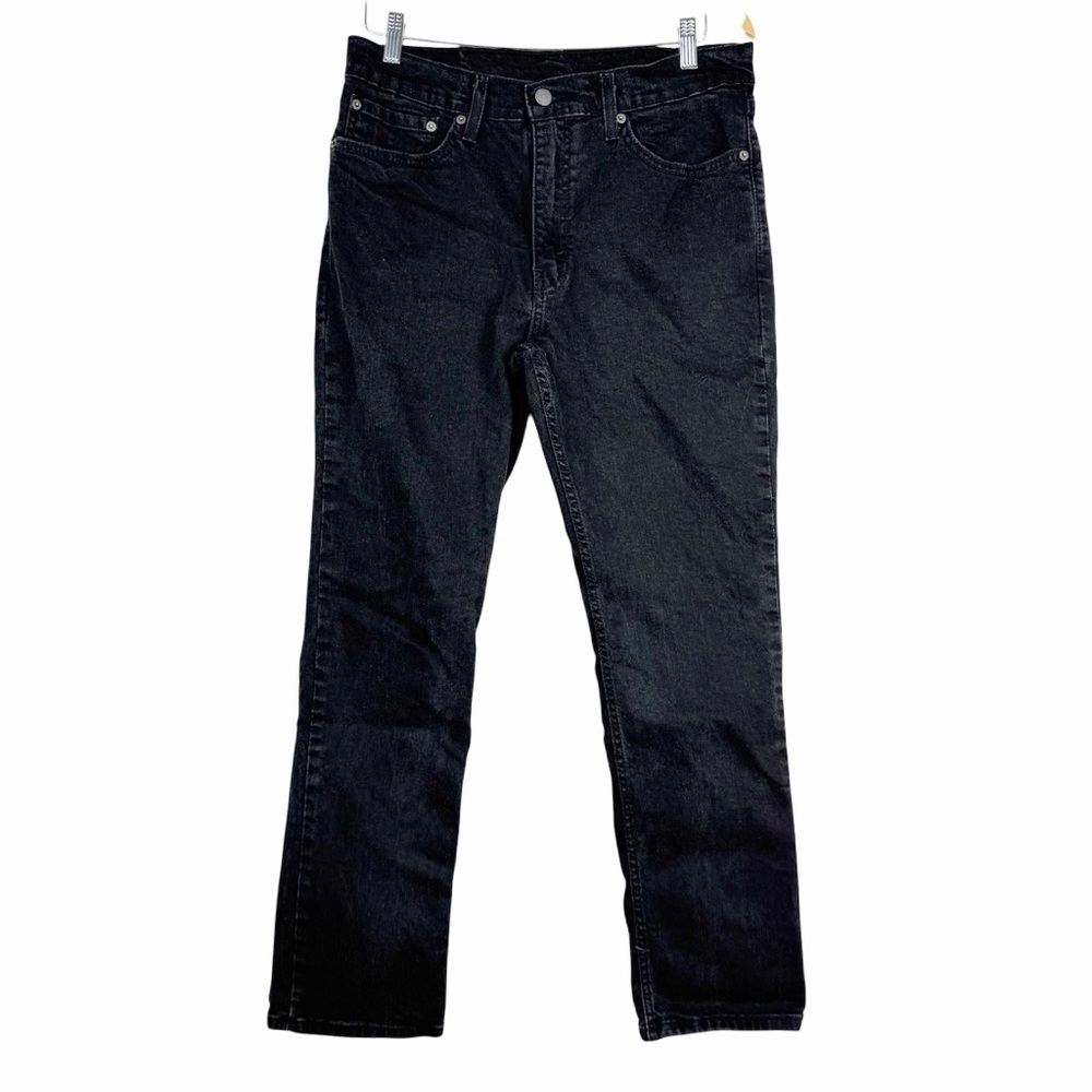 Levi's 511 Slim Fit Jeans Men's Size 34 X 30 Mid Rise Black Denim